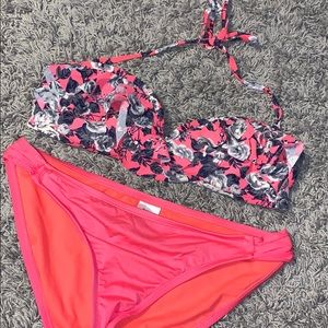 LAST CHANCE Pink Floral Bikini Set